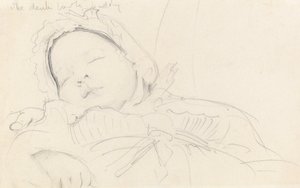 Jack Millet bébé (né en 1888), vers 1888 (graphite sur papier)
